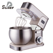 China manufacture commercial 5kg cake dough mixer 1200w stand mixer with Detachable transparent lid with hole for adding